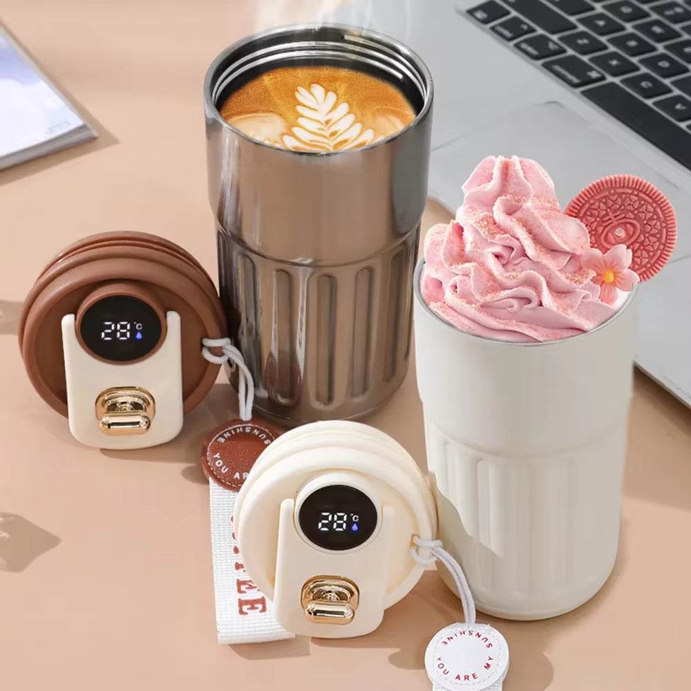 Smart Thermos Vacuum Flask with LED Display